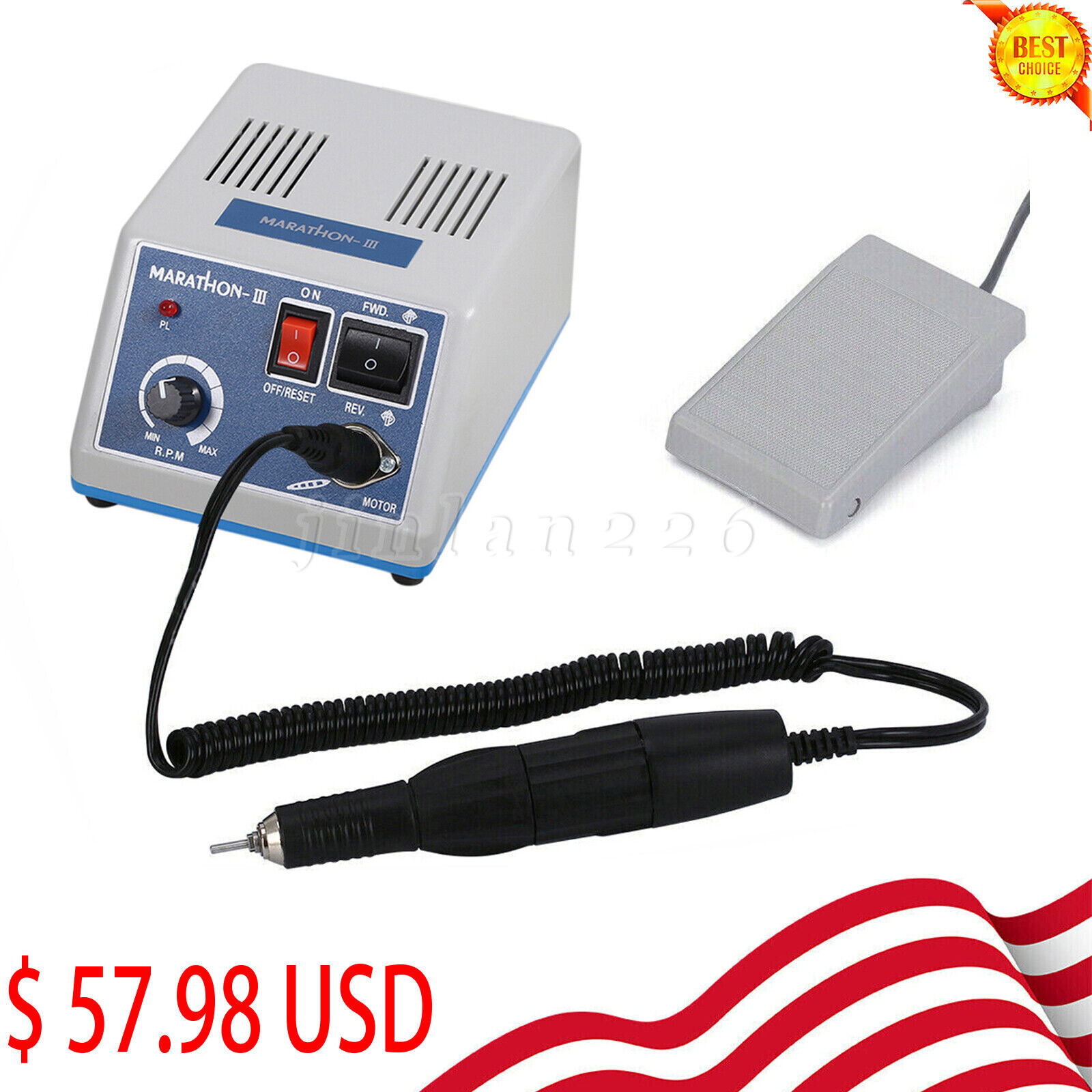 Dental Lab Marathon III Micromotor Polishing N3 Unit / 35K RPM Handpiece