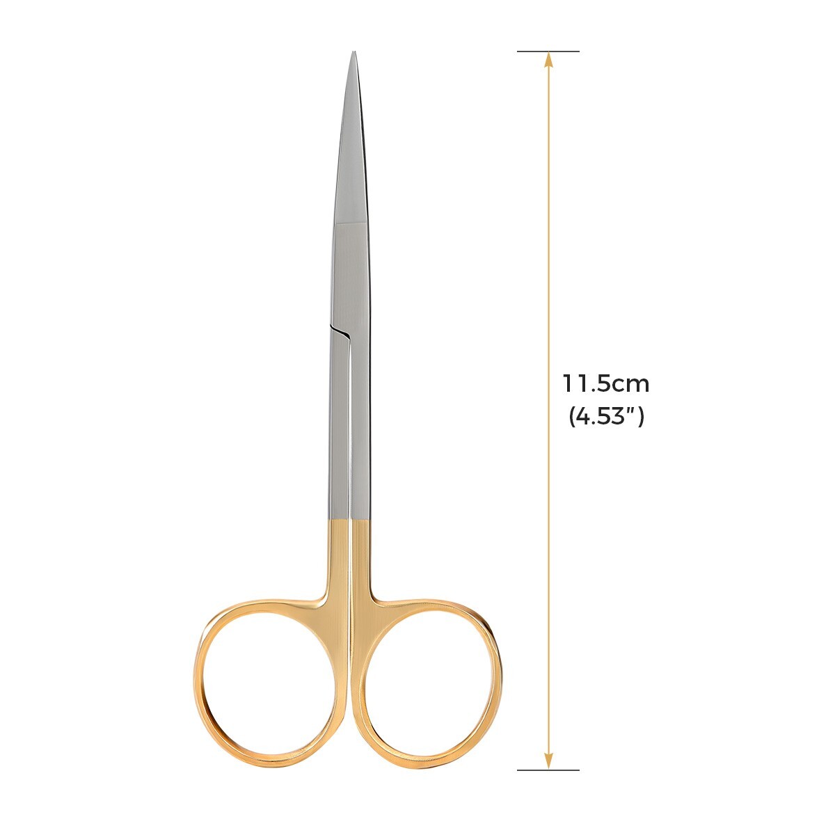 AZDENT Dental Surgical Operating Scissors 4.5” Straight/Curved Sharp Instrument