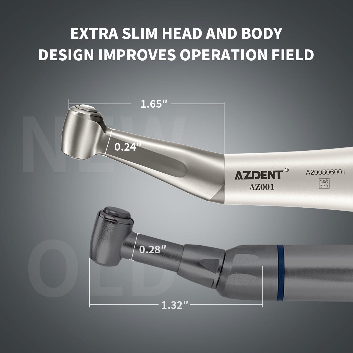 AZDENT Dental E-generator LED High Speed/Slow Low Speed Handpiece Kit 4H/2H