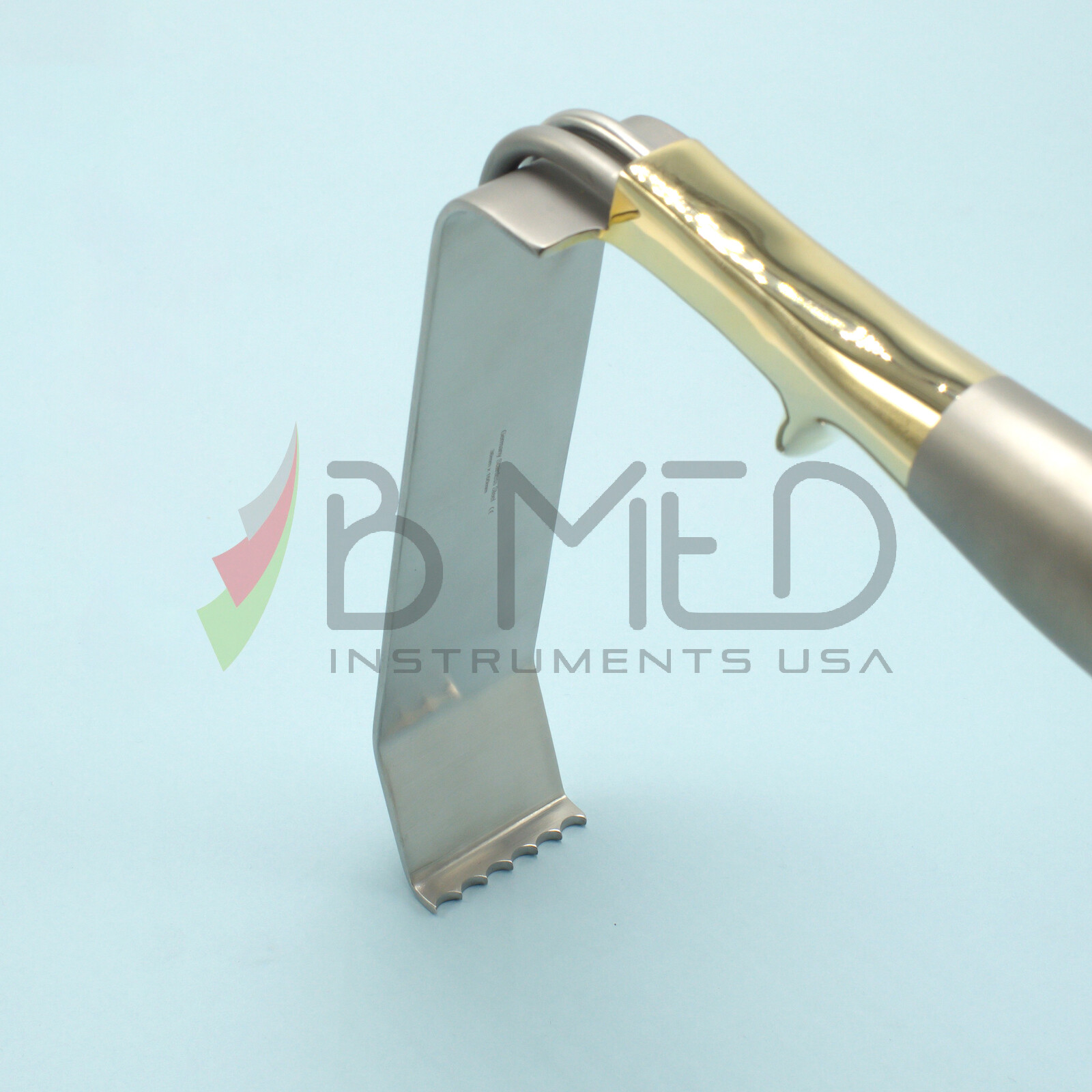 OR Grade Tebbetts Breast Retractor 36 x 160mm Fiber Optic & Suction Augmentation