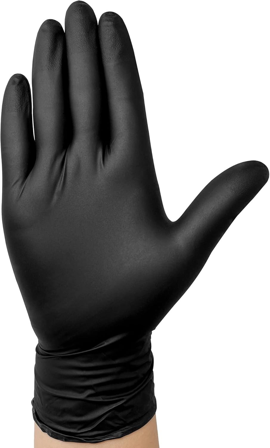 Disposable Nitrile Exam Gloves, 6-mil, Black, Heavy Duty, Latex Free, Food Sa…