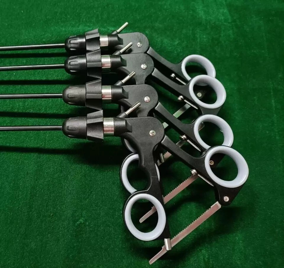 4pc Laparoscopic Croce Olmi Grasper 5mmx450mm Endoscopy Reusable Instruments