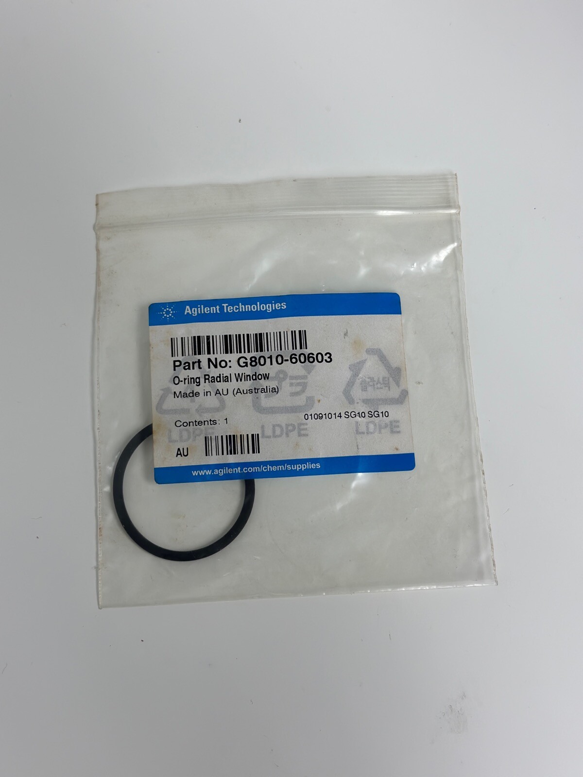 Agilent G8010-60603 O-ring Radial Window, ICP
