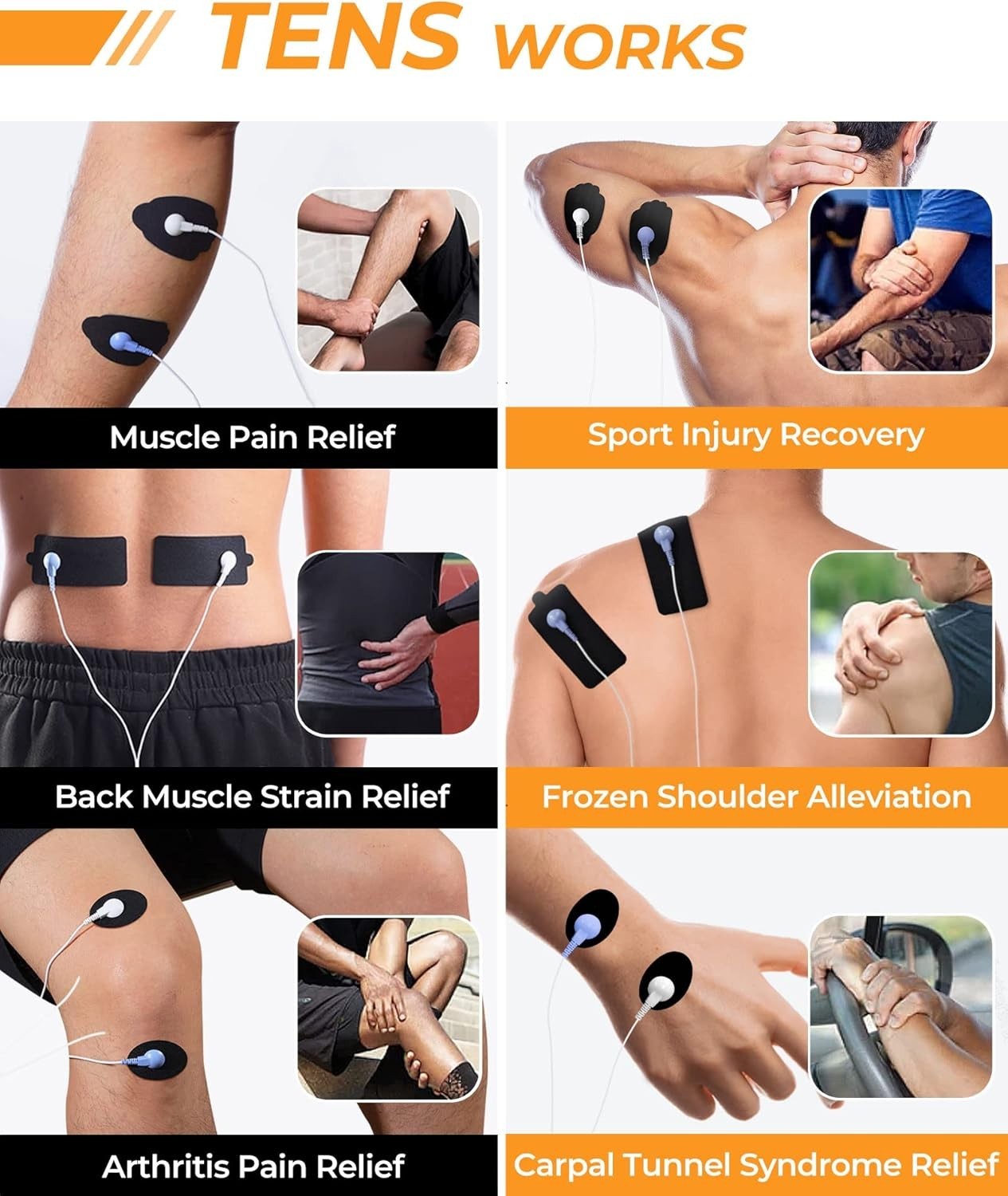 Rechargeable Dual Channel TENS/EMS Unit for Pain Relief