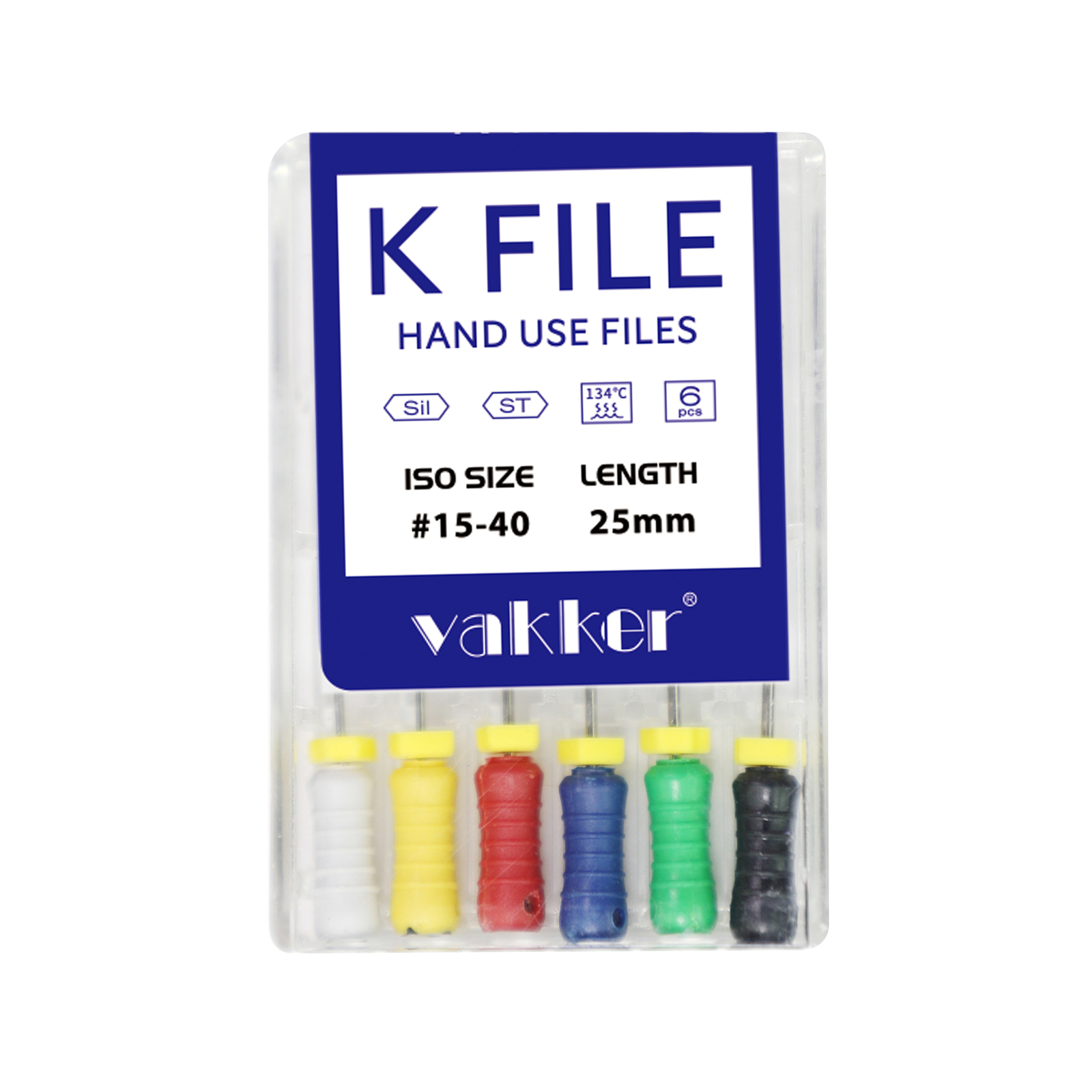 Dental K-Files Stainless Steel Hand Use Endo Root Canal File 21/25/31mm All Size