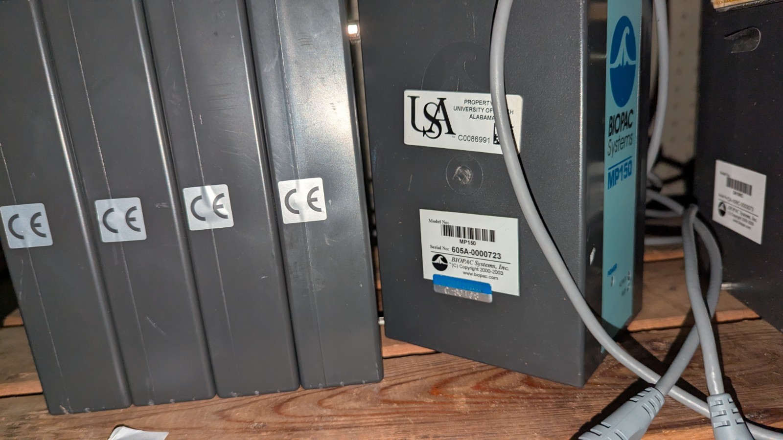 Biopac Systems Lot MP150 DA100C SKT100C TSD104A TSD160A AS-IS UNTESTED