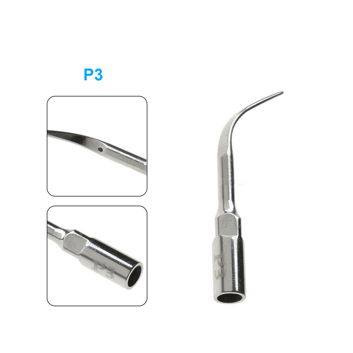 10Pcs Dentist Ultrasonic Scaler Tips Scaling Perio Clean P3 For EMS/WOODPECKER