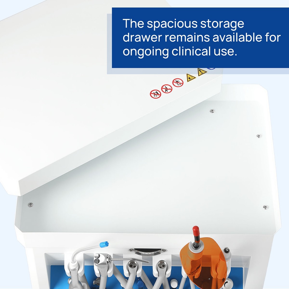 Dental Delivery Unit with Air Compressor Cart LED Curing Light/Mobile Unit Chair