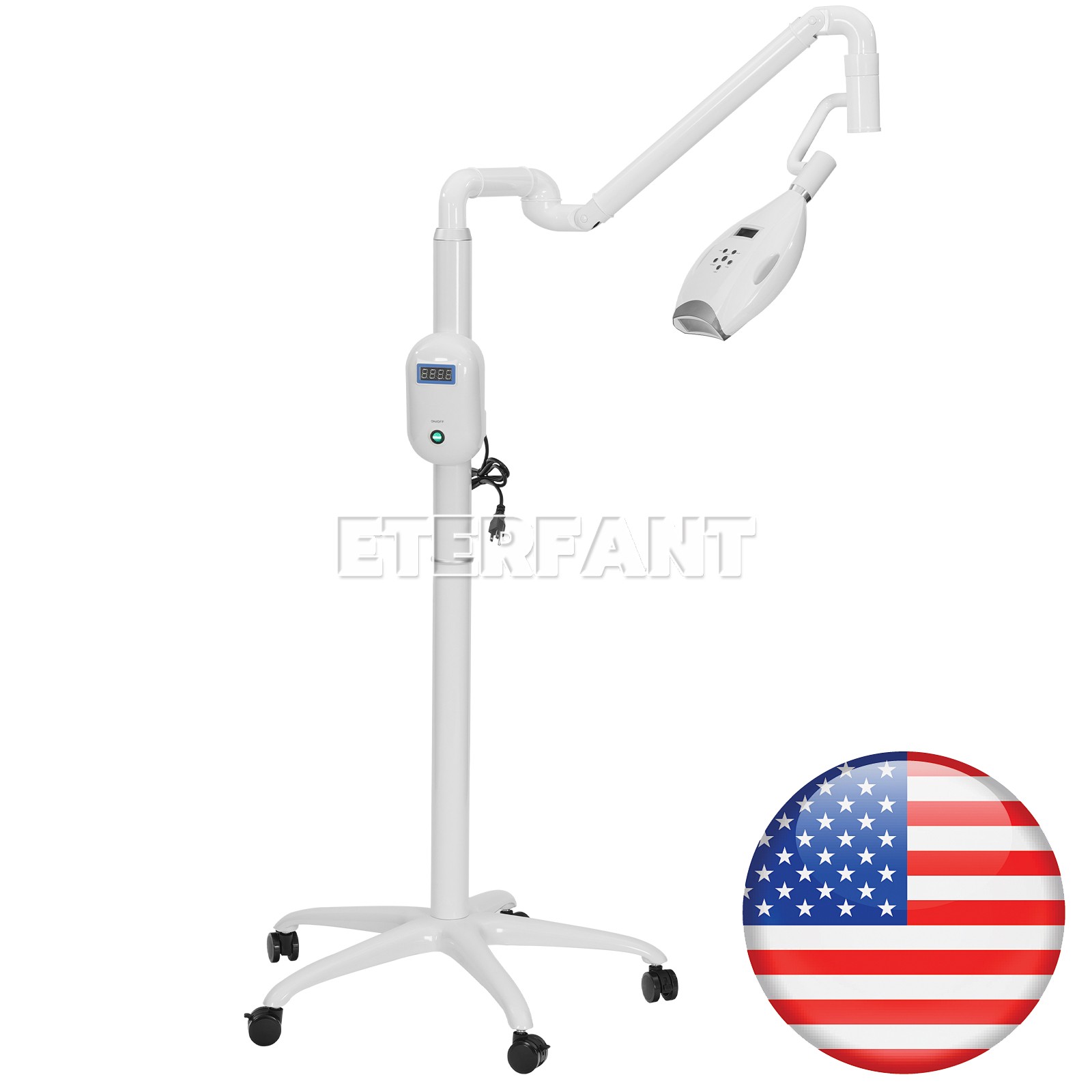 Dental Mobile Teeth Whitening Light Lamp Teeth Machine Blue/Red/Purple Light