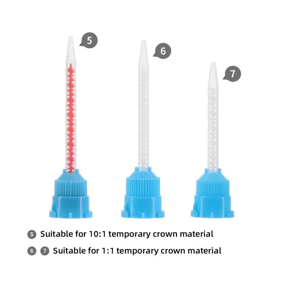 Dental Mixing Tips for Impression Material,C&B, Cements 50/Bag Disposable