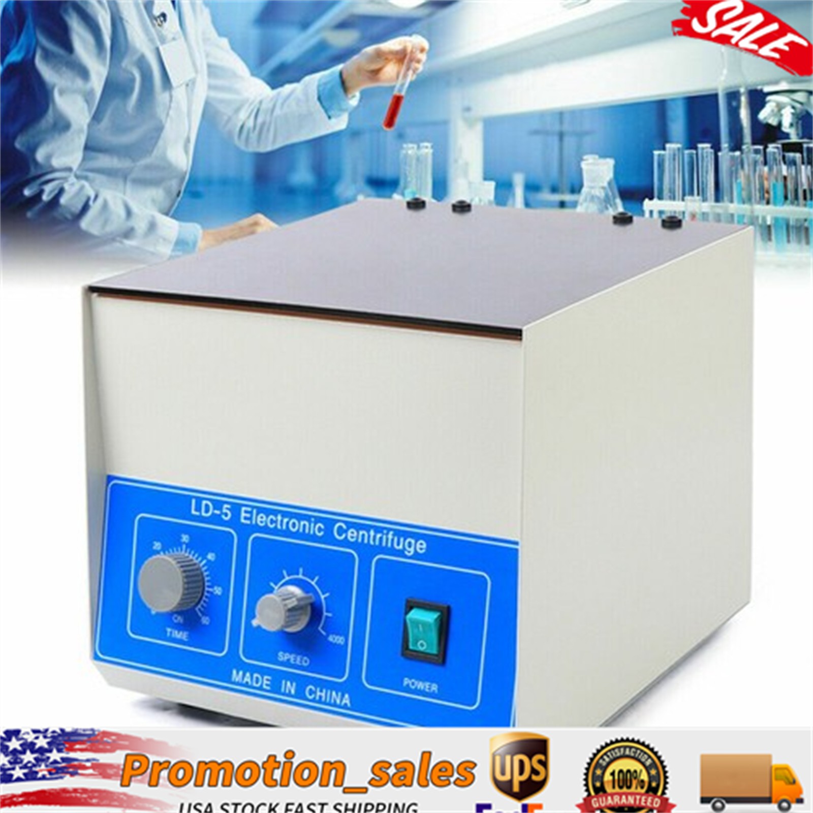 LD-5 Lab Dental Benchtop Centrifuge 8*50ml Electric Practice Centrifugal Machine