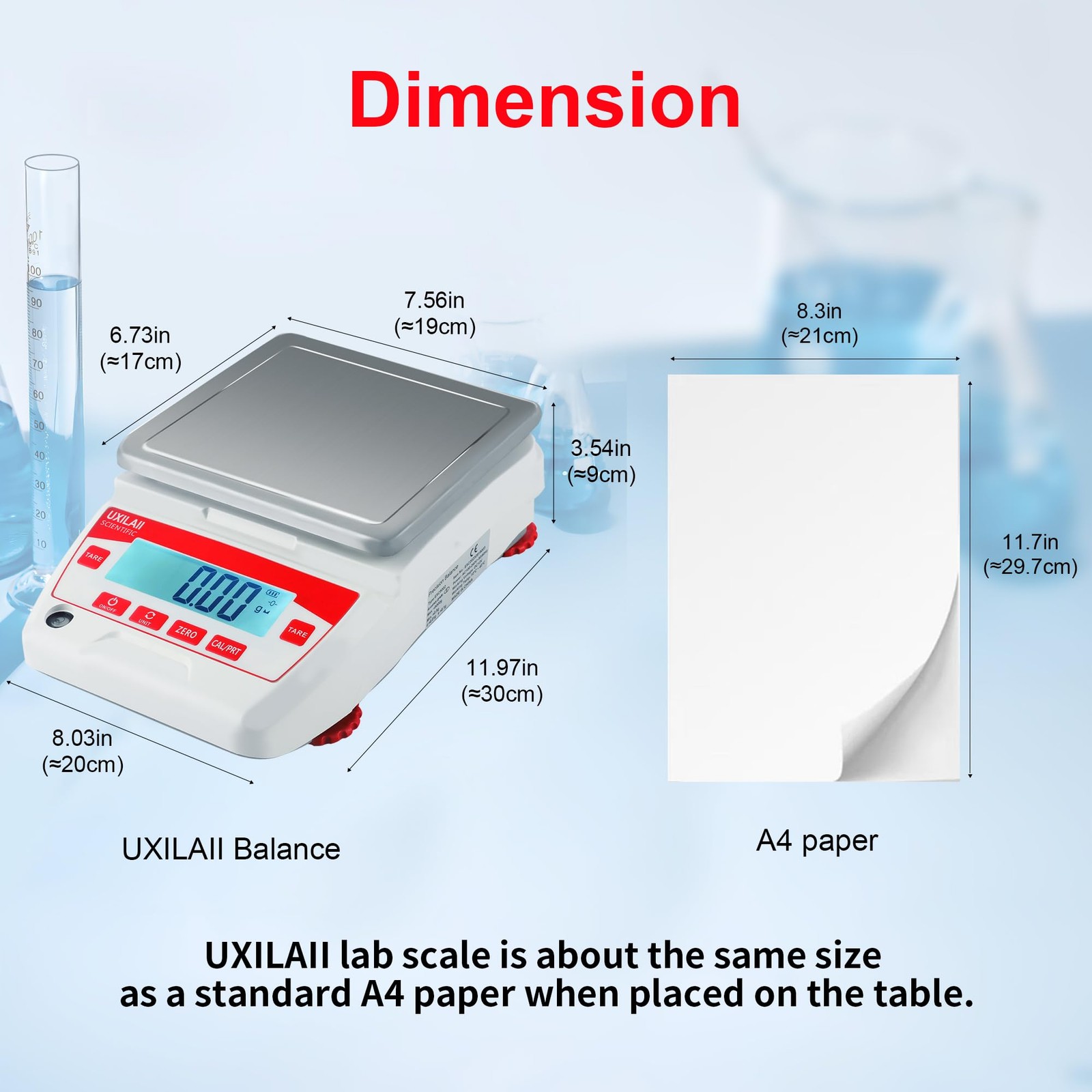 Lab Scale 5000g x 0.01g High Precision Electronic Analytical Balance 0.01g Ac…