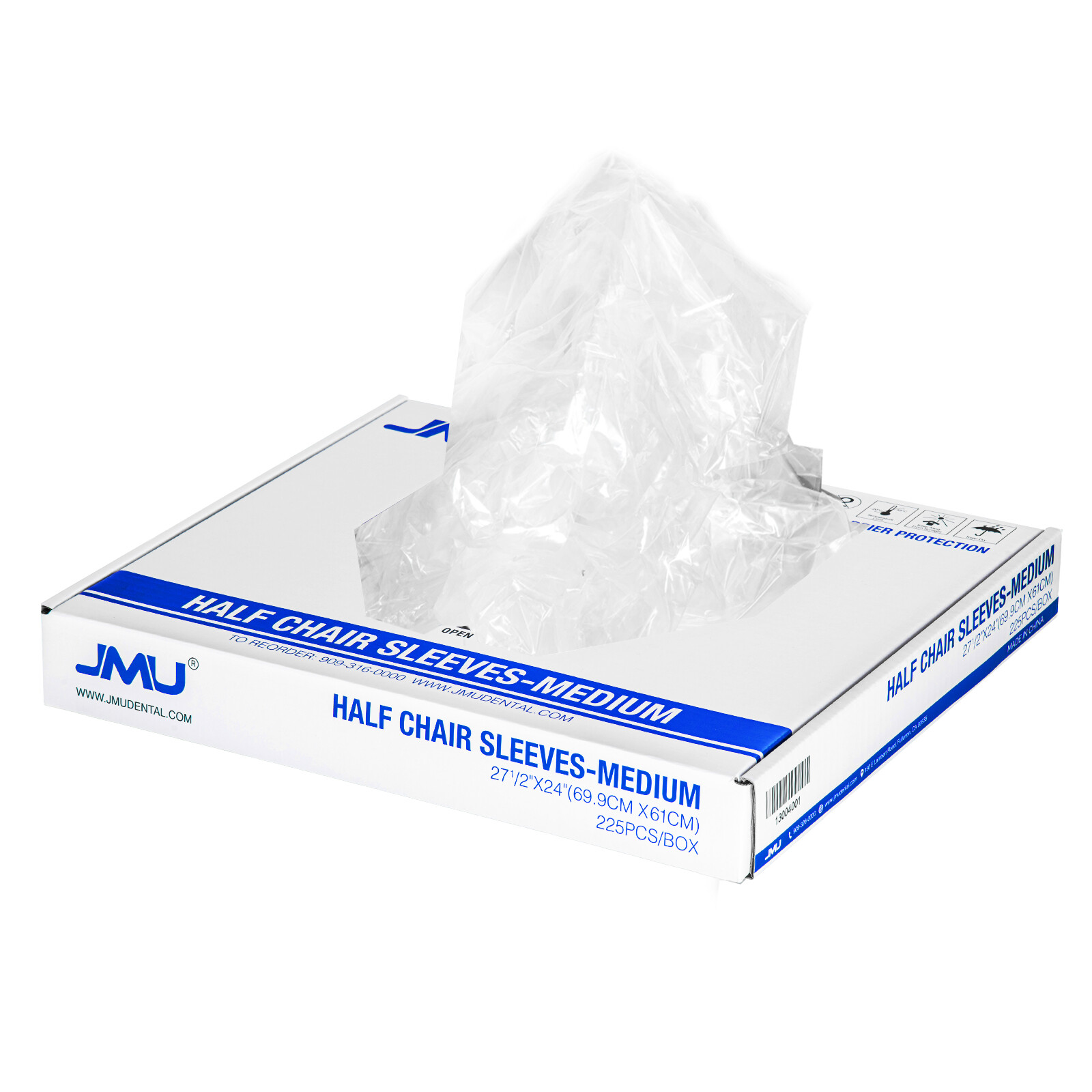 Dental Disposable Half Full Chair Sleeves Clear Plastic Plastic Tray Cover