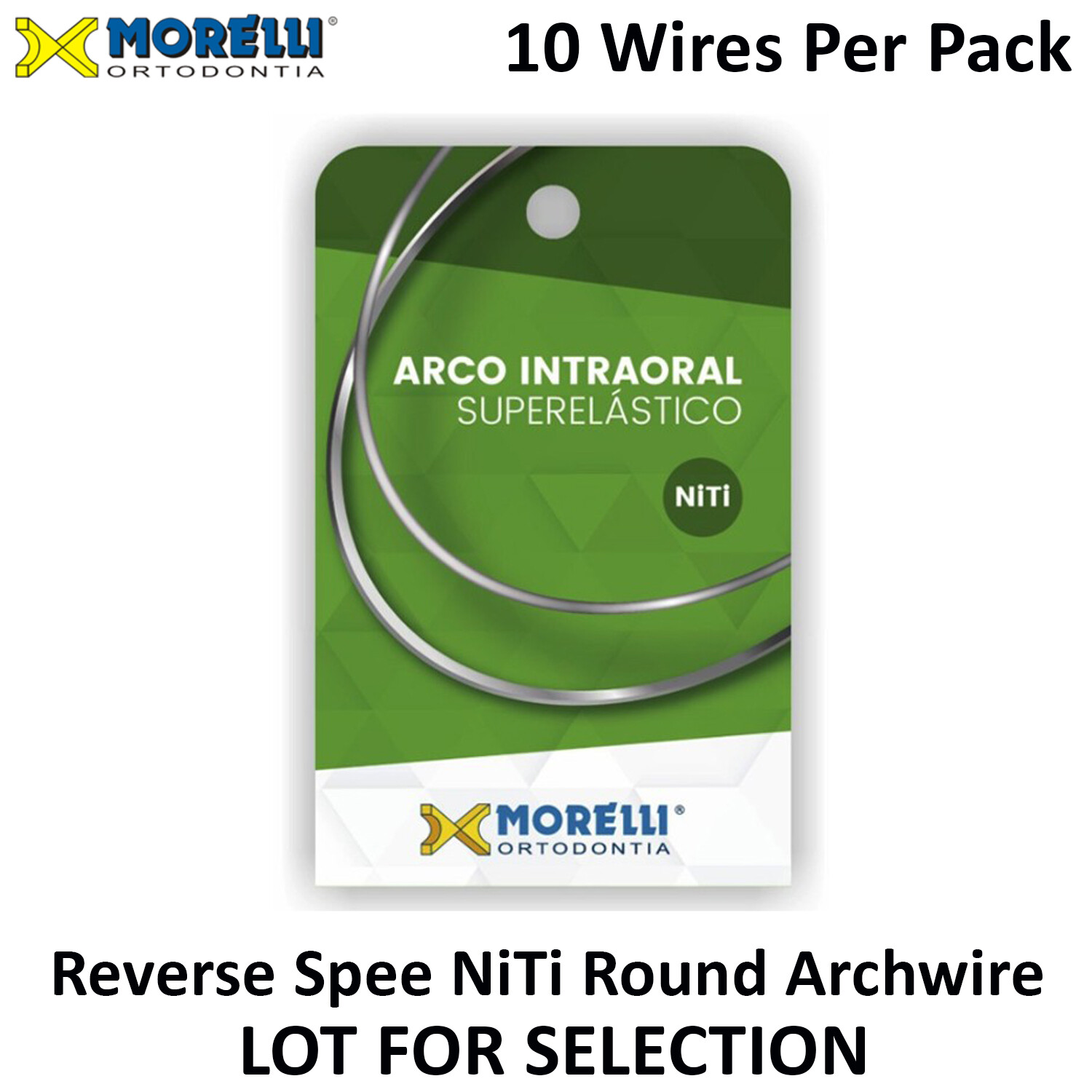 Morelli NiTi Dental Orthodontic Reverse Curve Spee Archwire Round 10 Wires