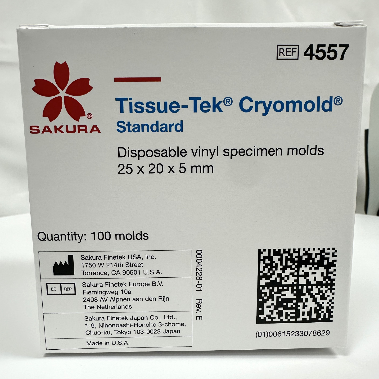 NEW, Sakura Cryomold Disposable Vinyl Specimen Molds #4557