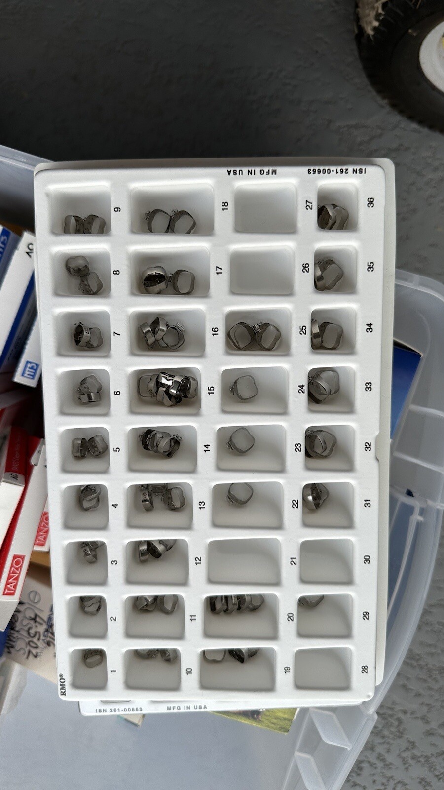 dental orthodontic instruments and supplies.