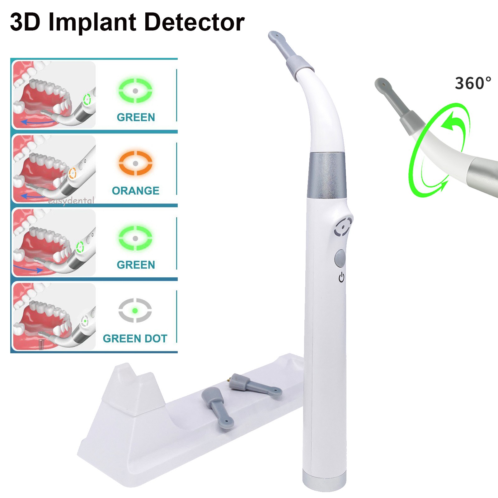Dental Wireless Implant Sensor 3D Smart Detector Spotting 3Sensor 360℃ Rotating