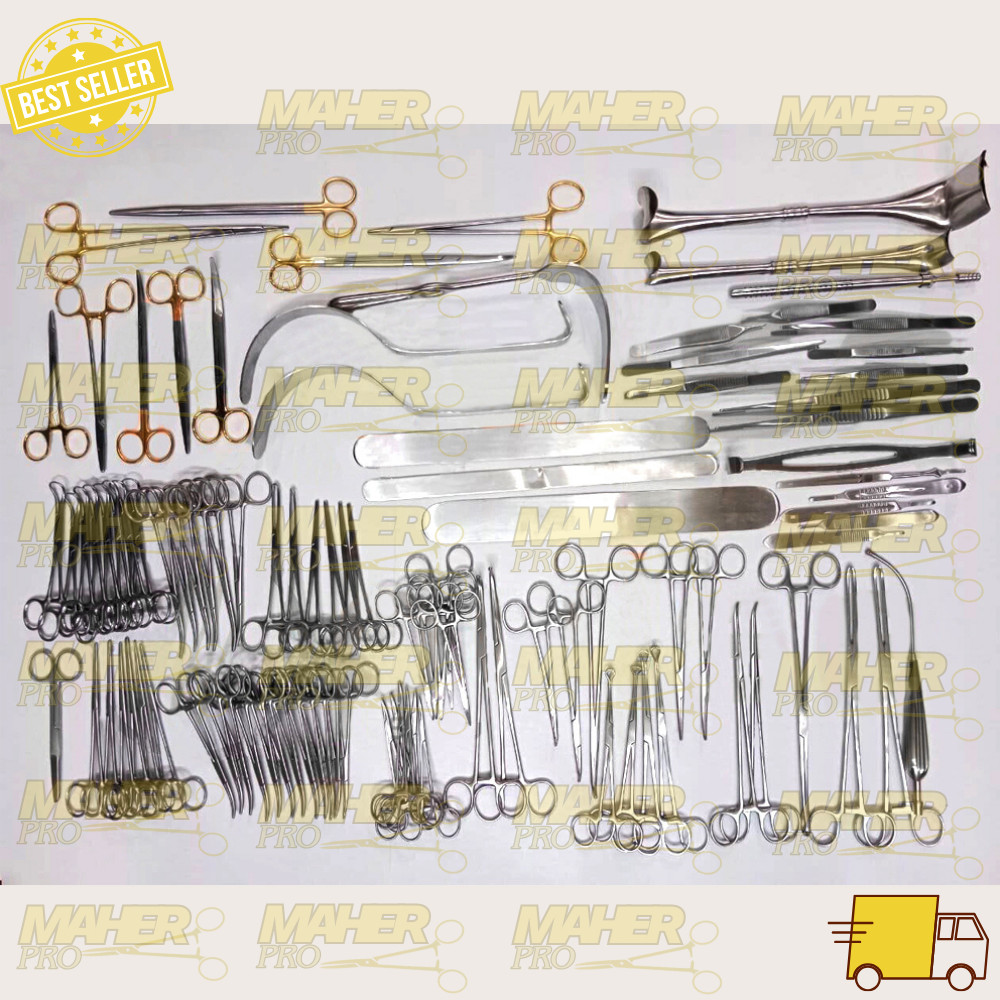 T/C Basic Laparotomy Set 104 Pcs Surgical Instruments Surgery Medical Abdominal