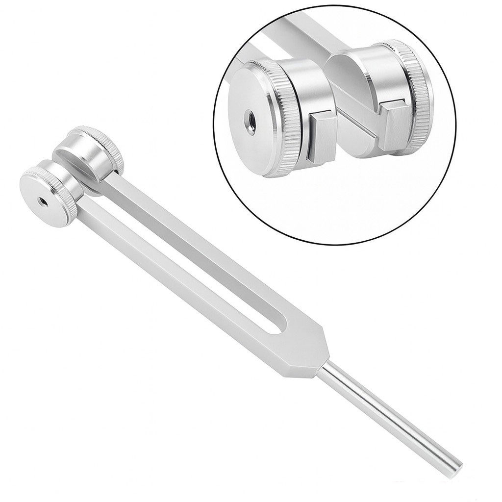128Hz Healing Tuning Fork with Silicone Hammer Sound Therapy Musical Instrument
