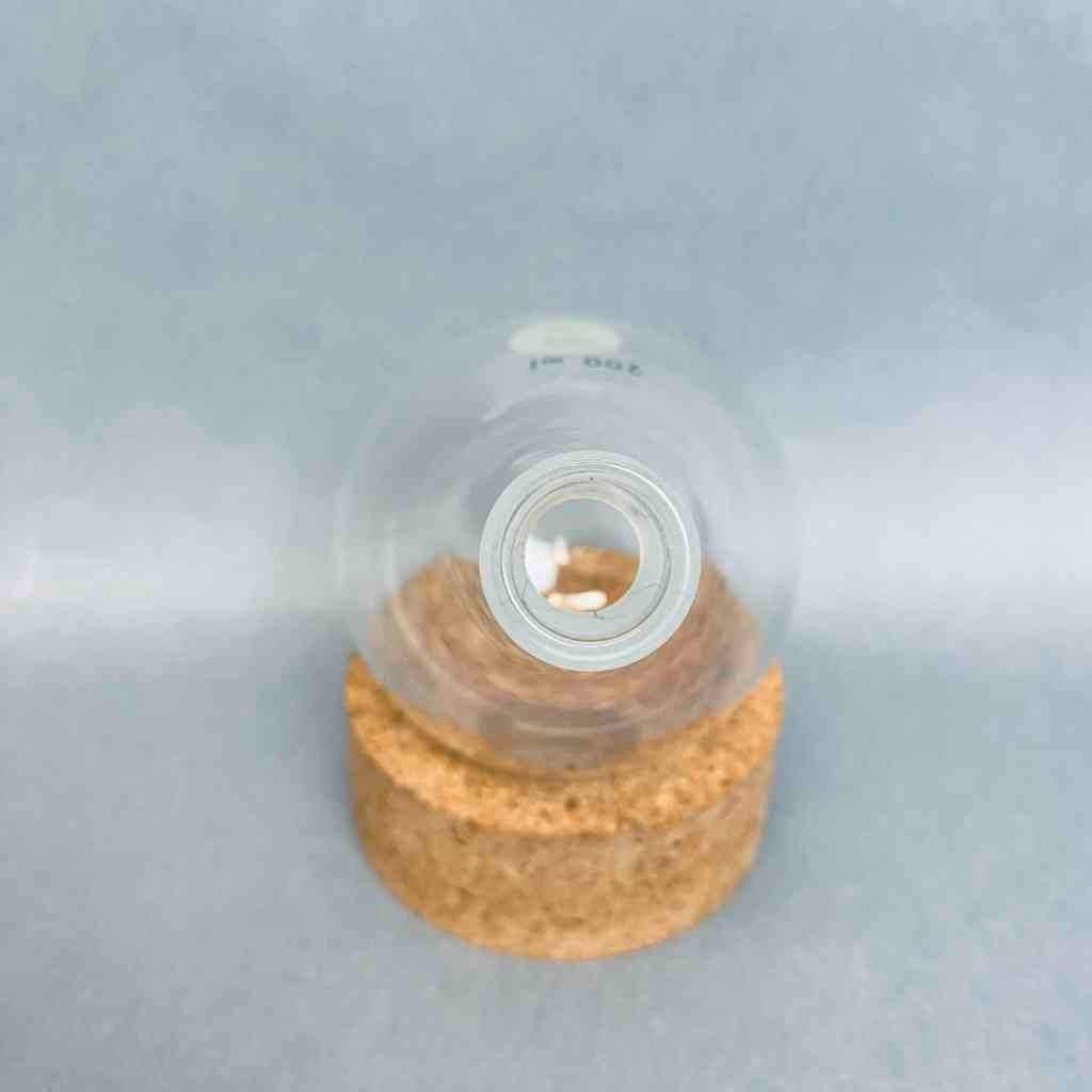 Chemglass Evaporating Flask 200 ml 14/20 Joint Lot of 4 Flasks