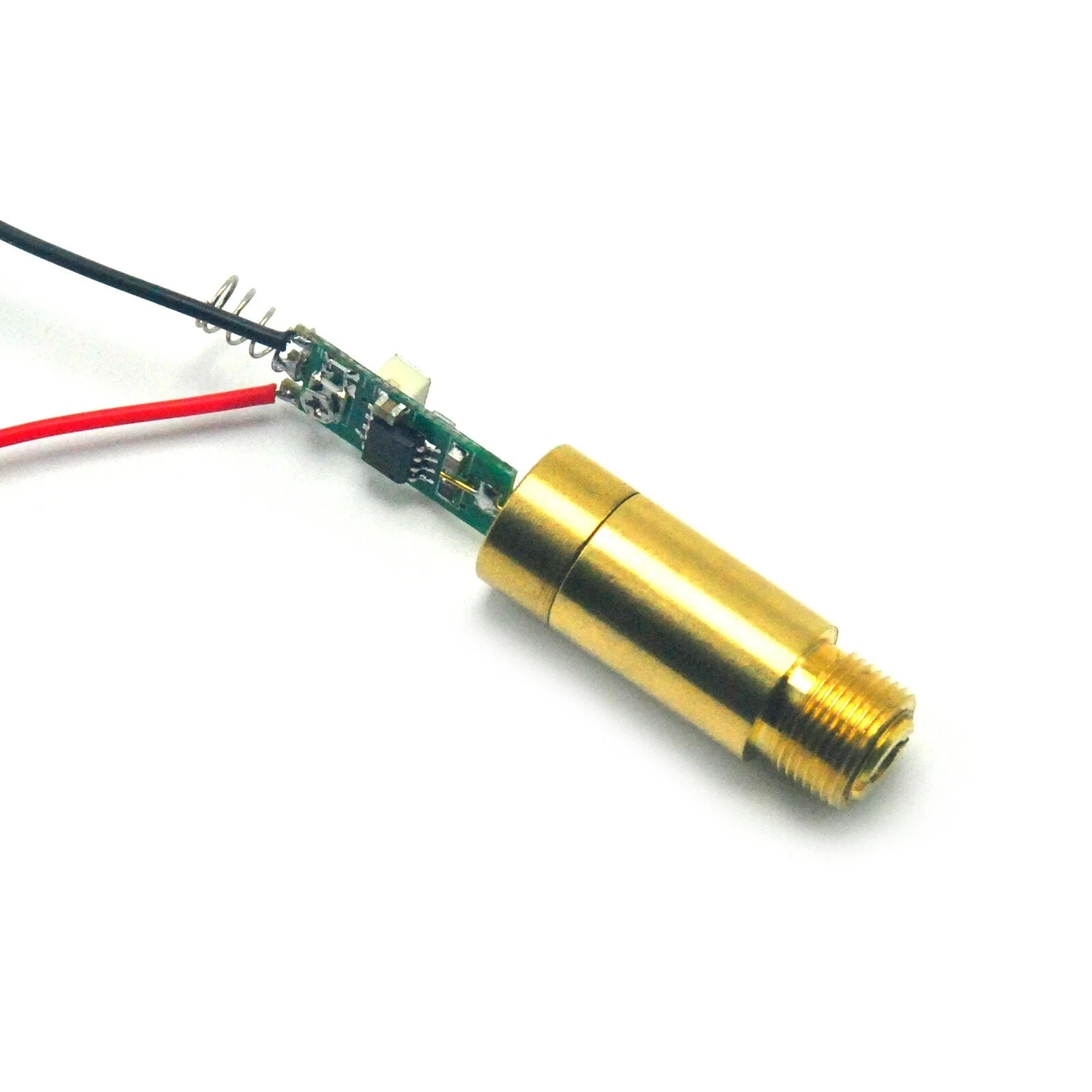 Locator 532nm 100mW Green Dot Brass Laser Diode Module Driver 3.7V-5V
