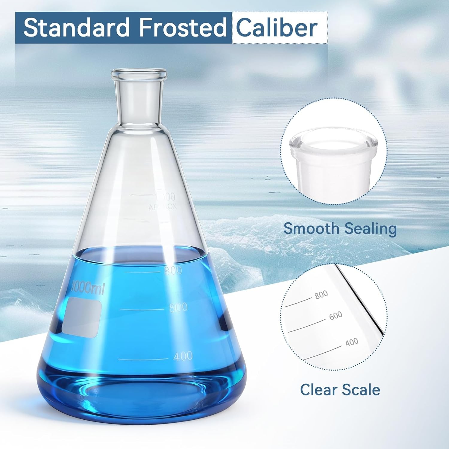 Flask Funnel Lab Vacuum Filtration 1L Filter Bottle+ 500ml Funnel + Filter Paper