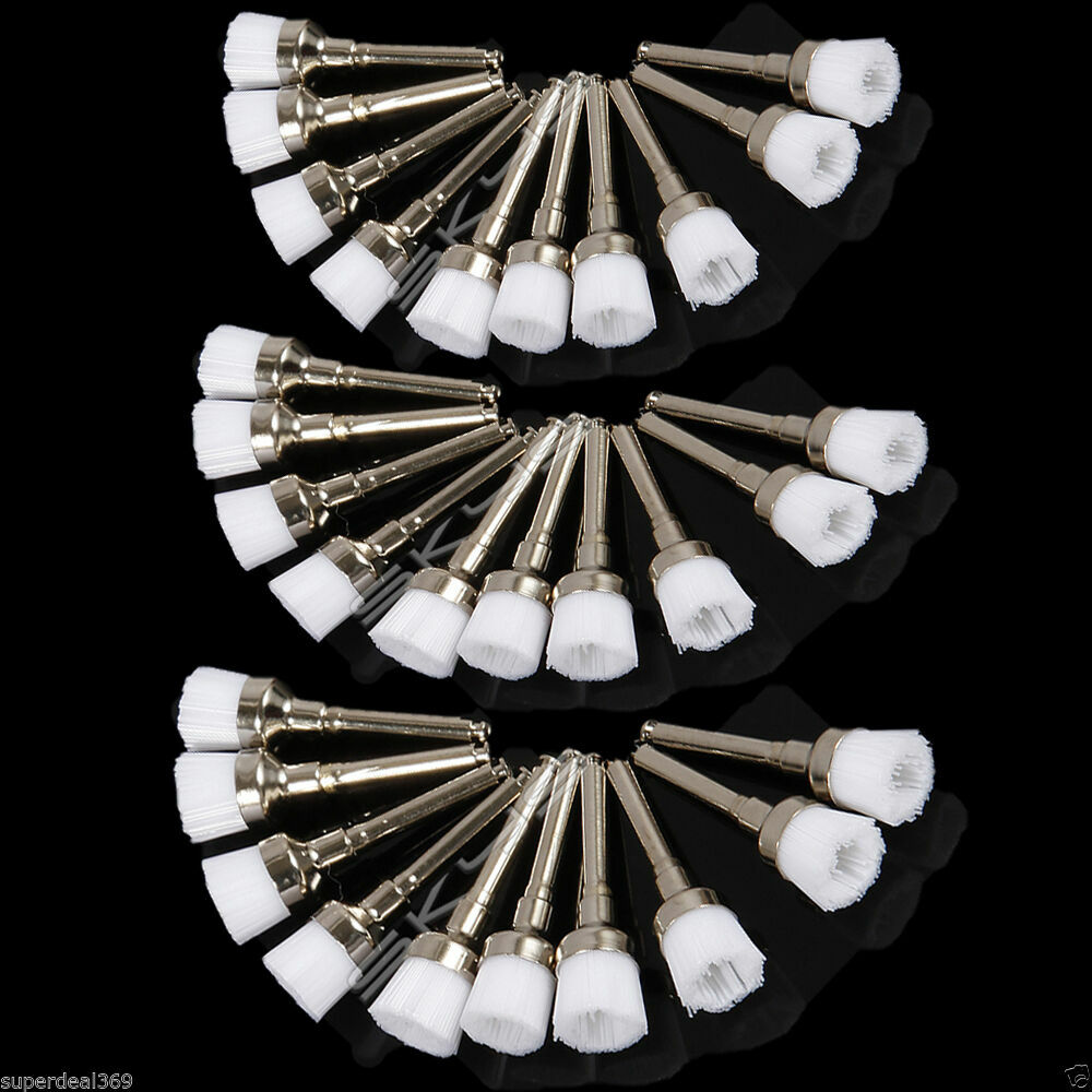 100-1000pc Dental Polishing Polisher Prophy Brush Brushes Latch Flat Bowl No.1