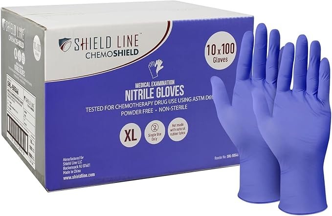 Nitrile Medical Exam Gloves 1000 Bulk Chemo-Rated Latex-Free Powder-Free | Disp.