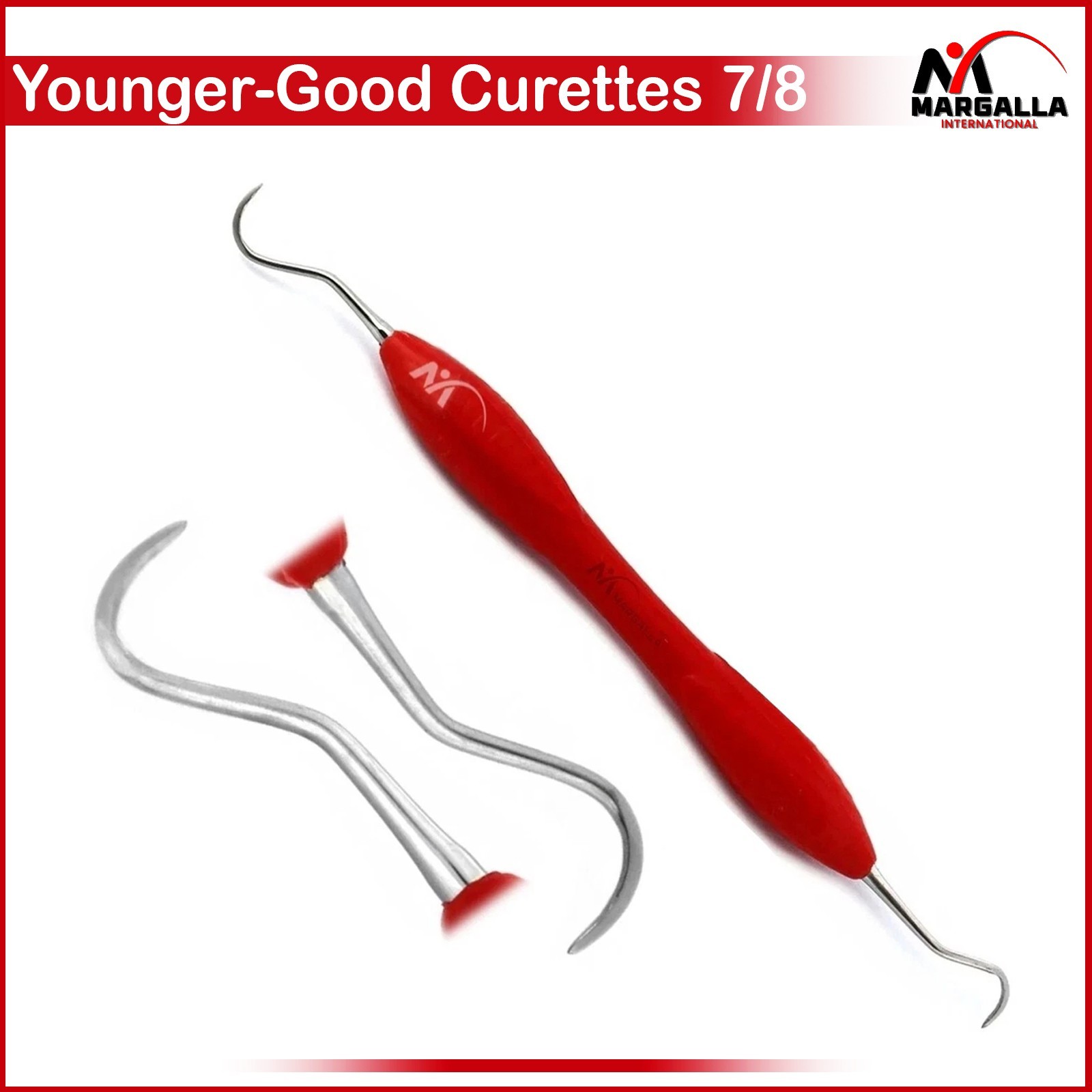 Dental Younger-Good Curettes 7/8 Universal Silicone Handle Periodontal Hygienist