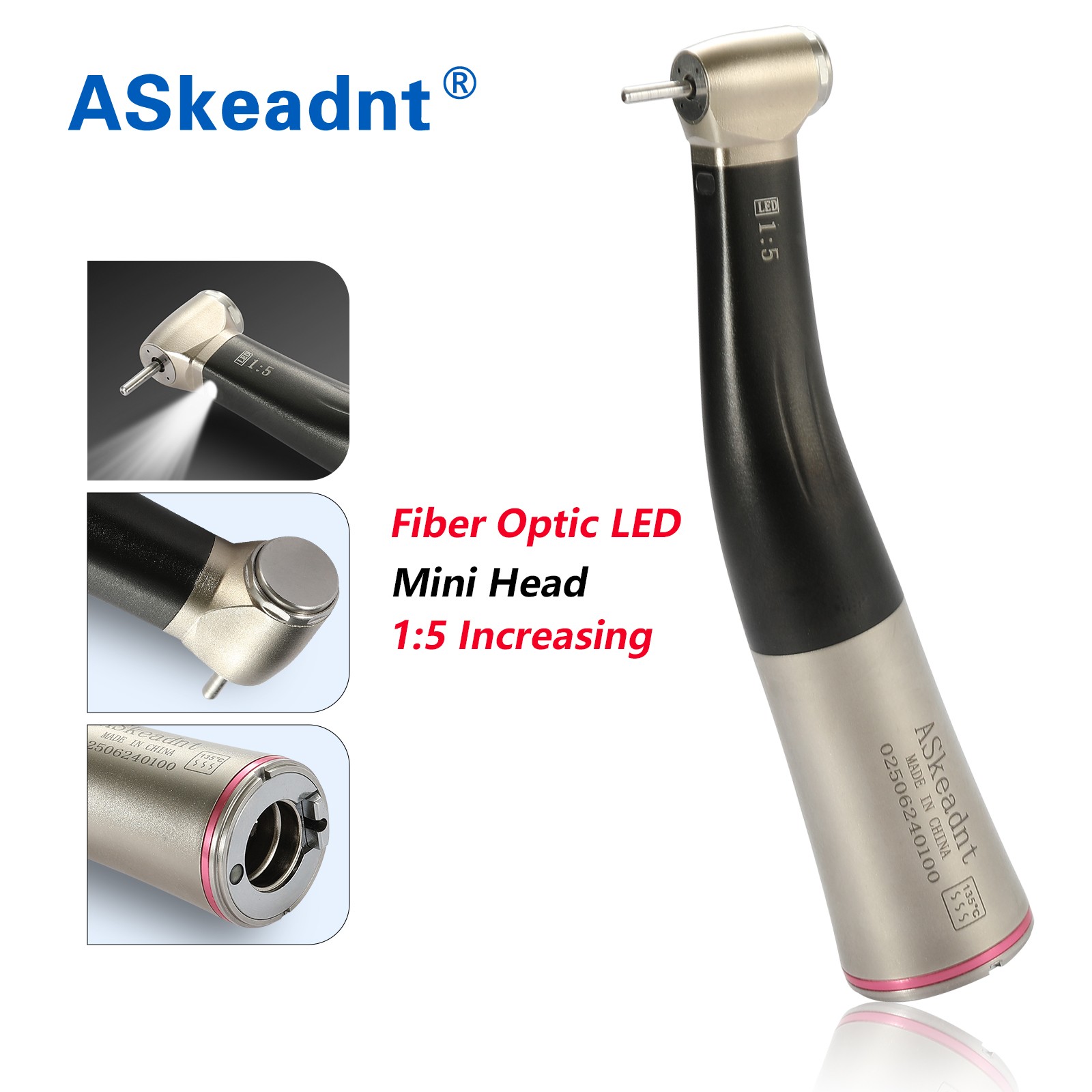 Dental Automatic Handpiece Maintenance Lubrication System / 1:5 LED Contra Angle