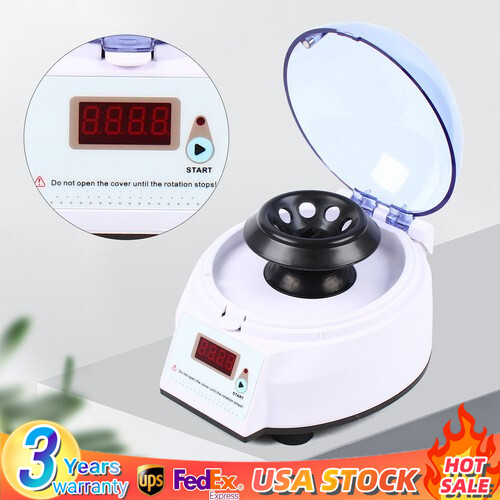 Lab PRP Benchtop Centrifuge 4000rpm LCD Digital Desktop Lab Centrifuge Timer