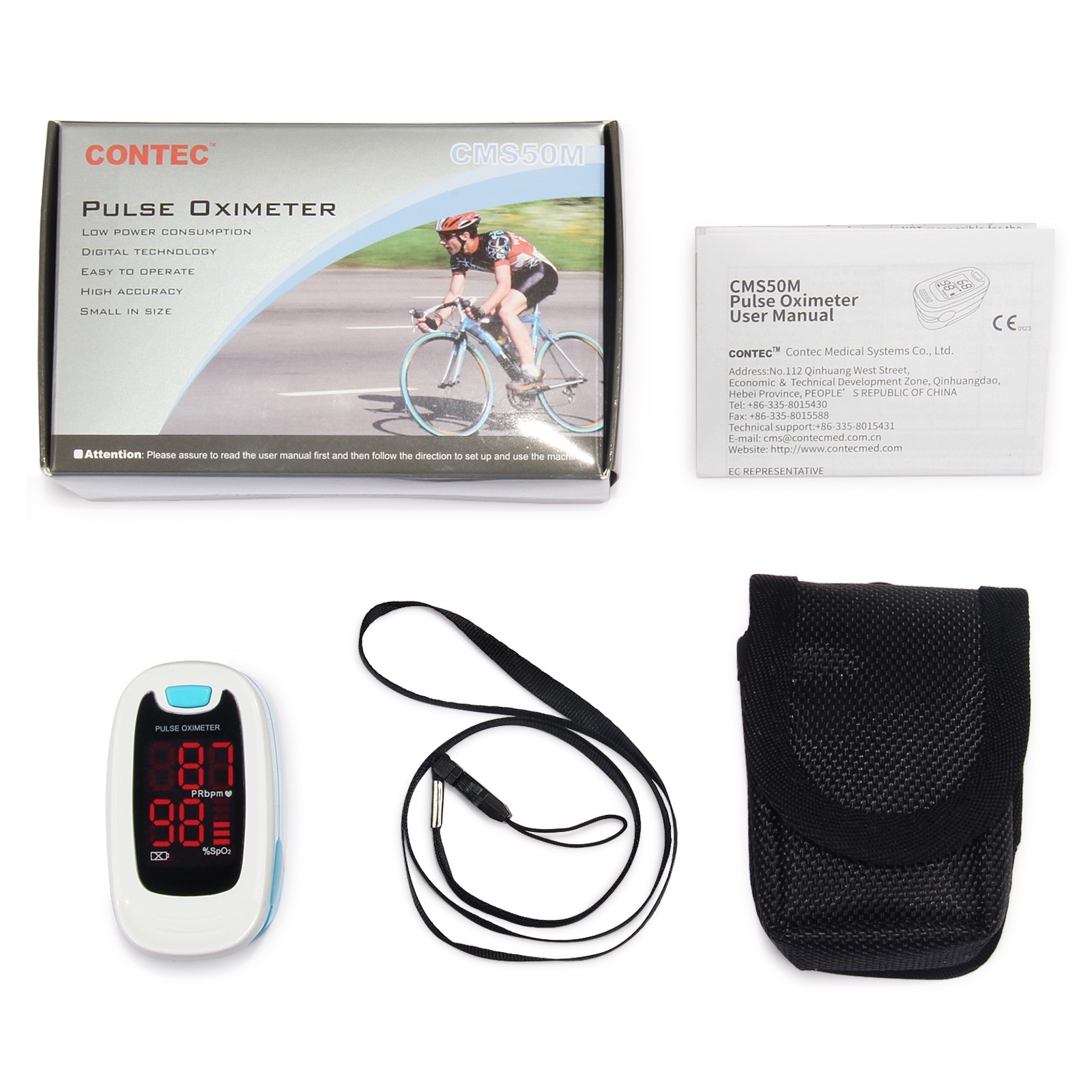 FDA O2 SENSOR LED Finger tip Pulse Oximeter LED heart rate blood oxygen monitor