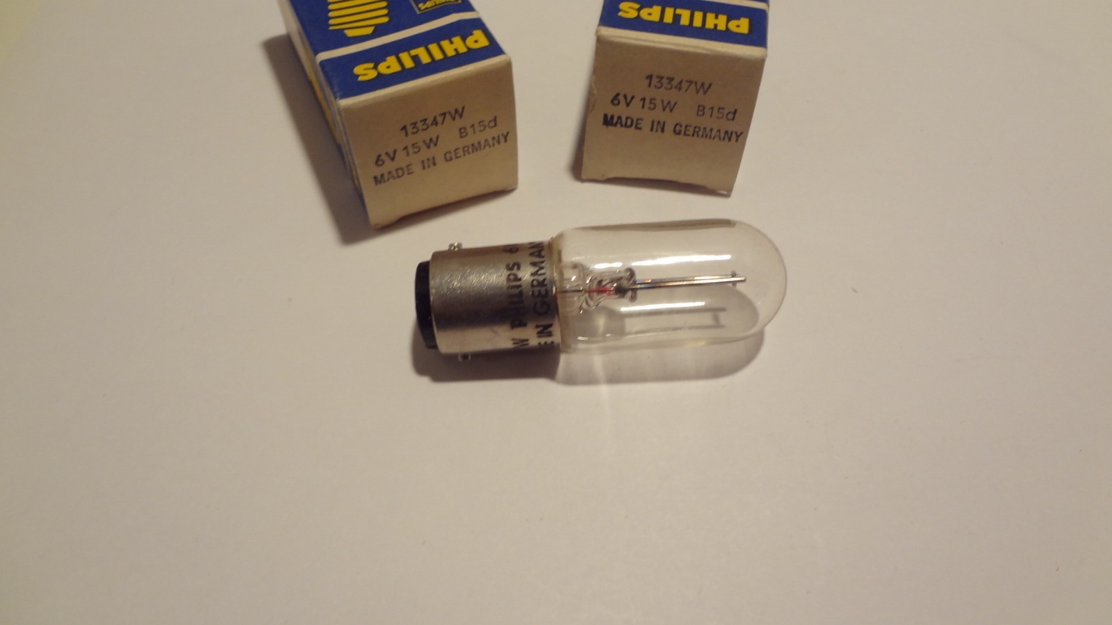 PHILIPS BULBS # 13347W 6 VOLT 15 WATT QTY (2ea) *NEW*