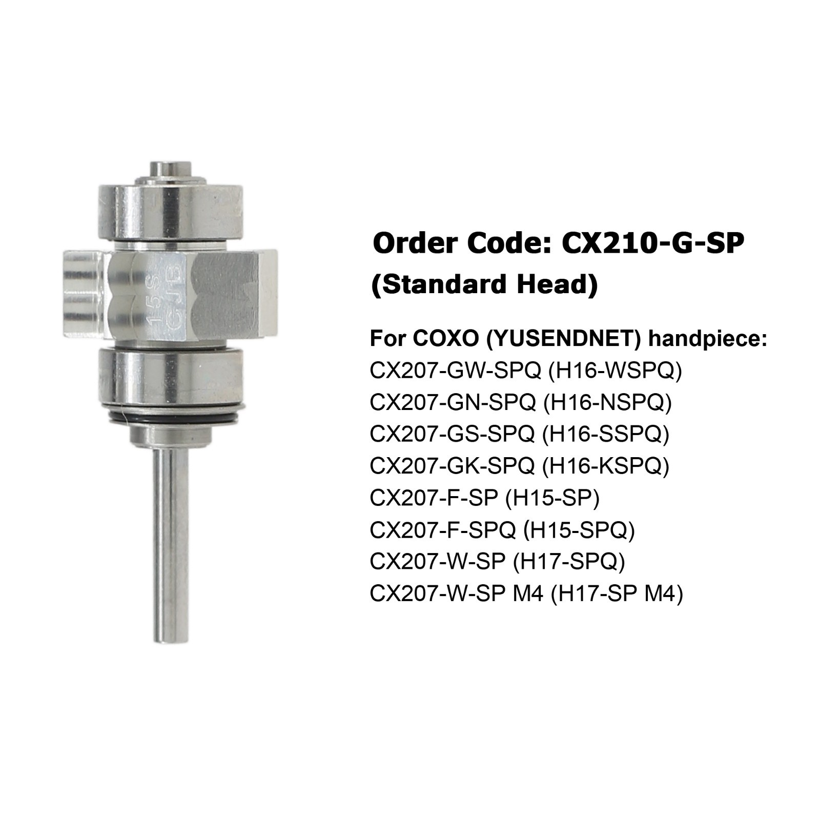 COXO Dental LED Self Power Handpiece 4 Hole High Speed Turbine E Generator NSK