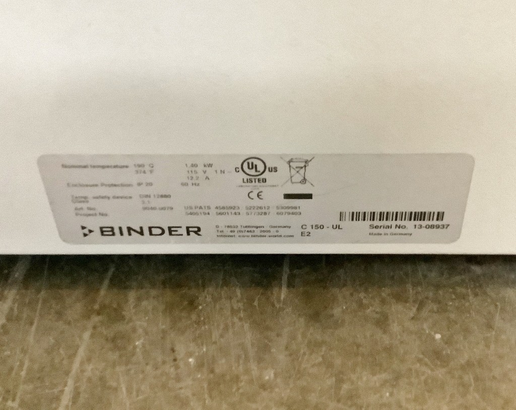 Binder C150 CO2 Incubator – Double Stacked – TESTED with Warranty SEE VIDEO