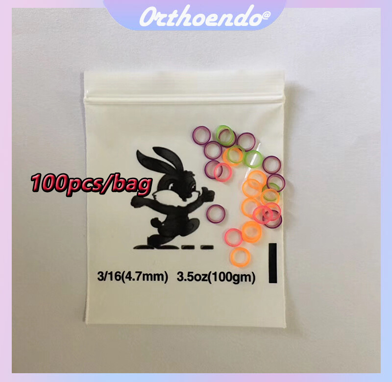 5000pcs Elastics Rubber Bands Dental Orthodontic Latex Braces 2.5 3.5 4.5 6.5 OZ