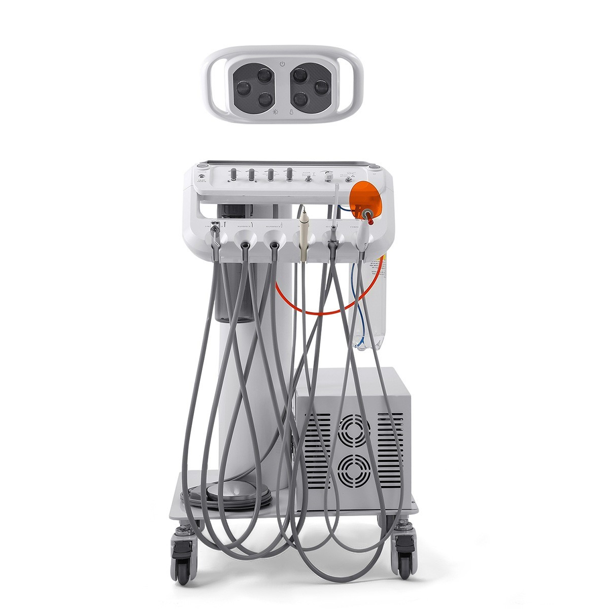 Portable Dental Mobile Delivery Unit with Compressor/handpiece air scaler kit