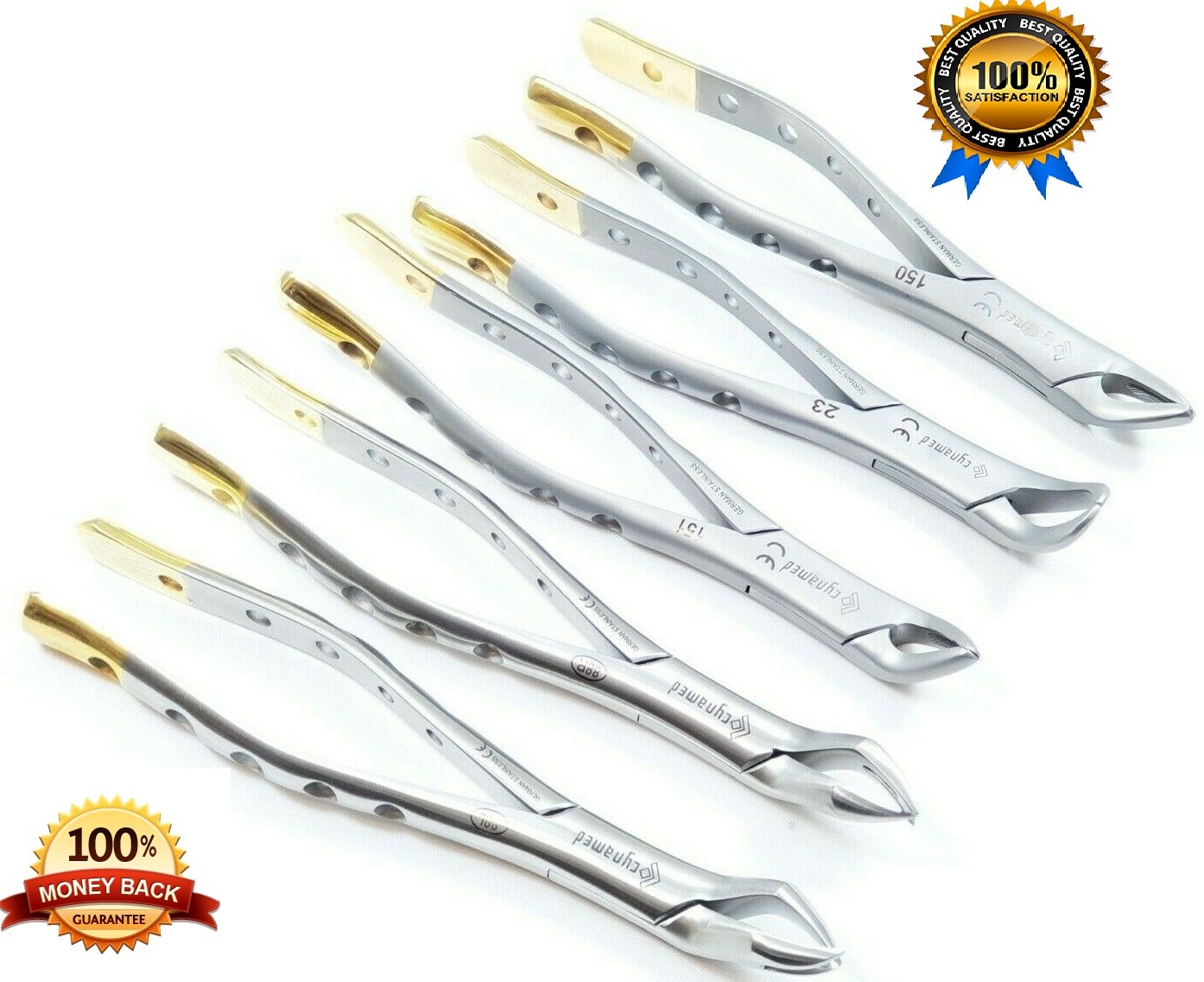 SET OF 5 GERMAN DENTAL TOOTH EXTRACTING EXTRACTION FORCEPS -DENTAL INSTRUMENT