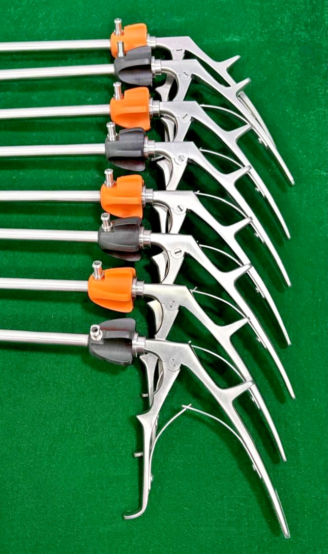 8pc Laparoscopic Clip Applicator LT300/ LT400 Single Action 10mmx330mm Reusable