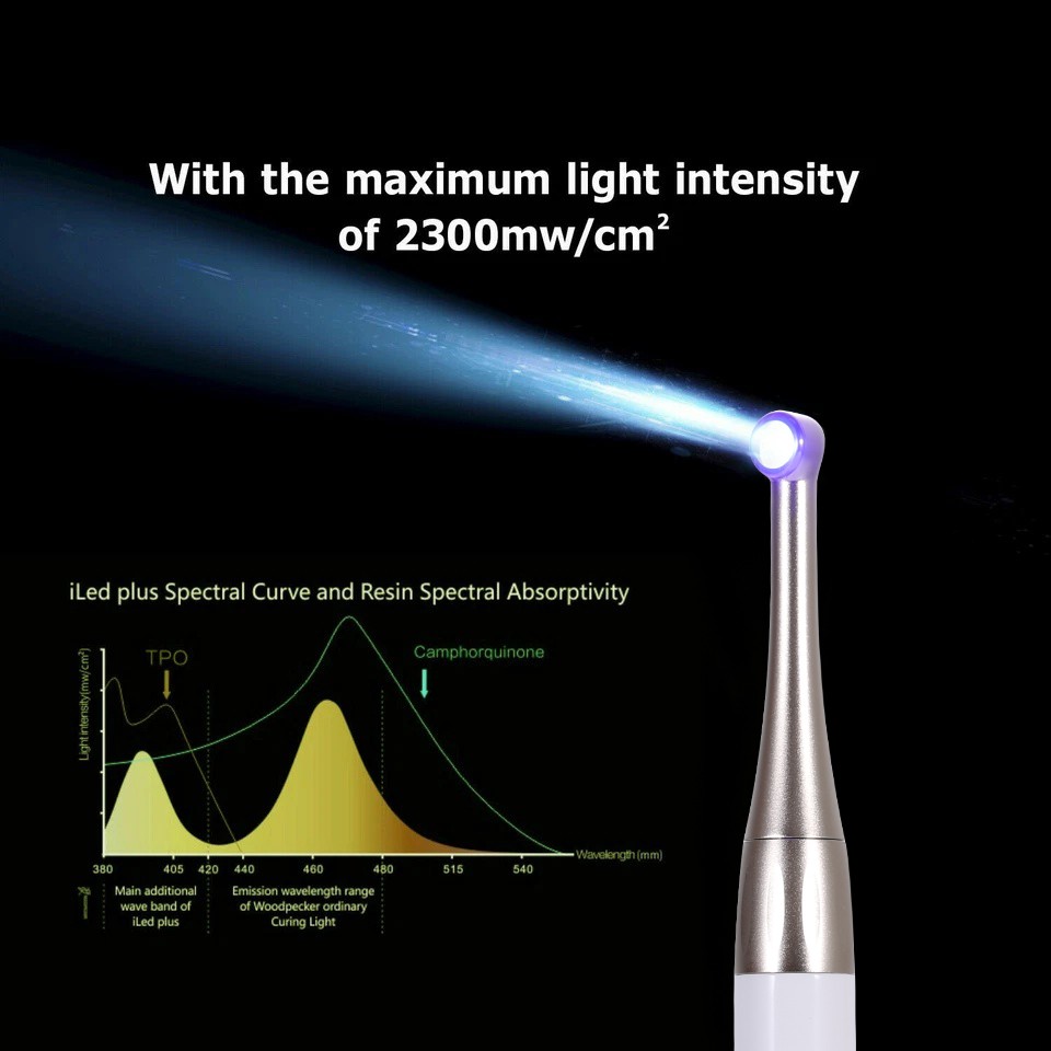 1-5 Dental Woodpecker Style iLED Wireless Curing Light Lamp 1 Sec Cure White sa