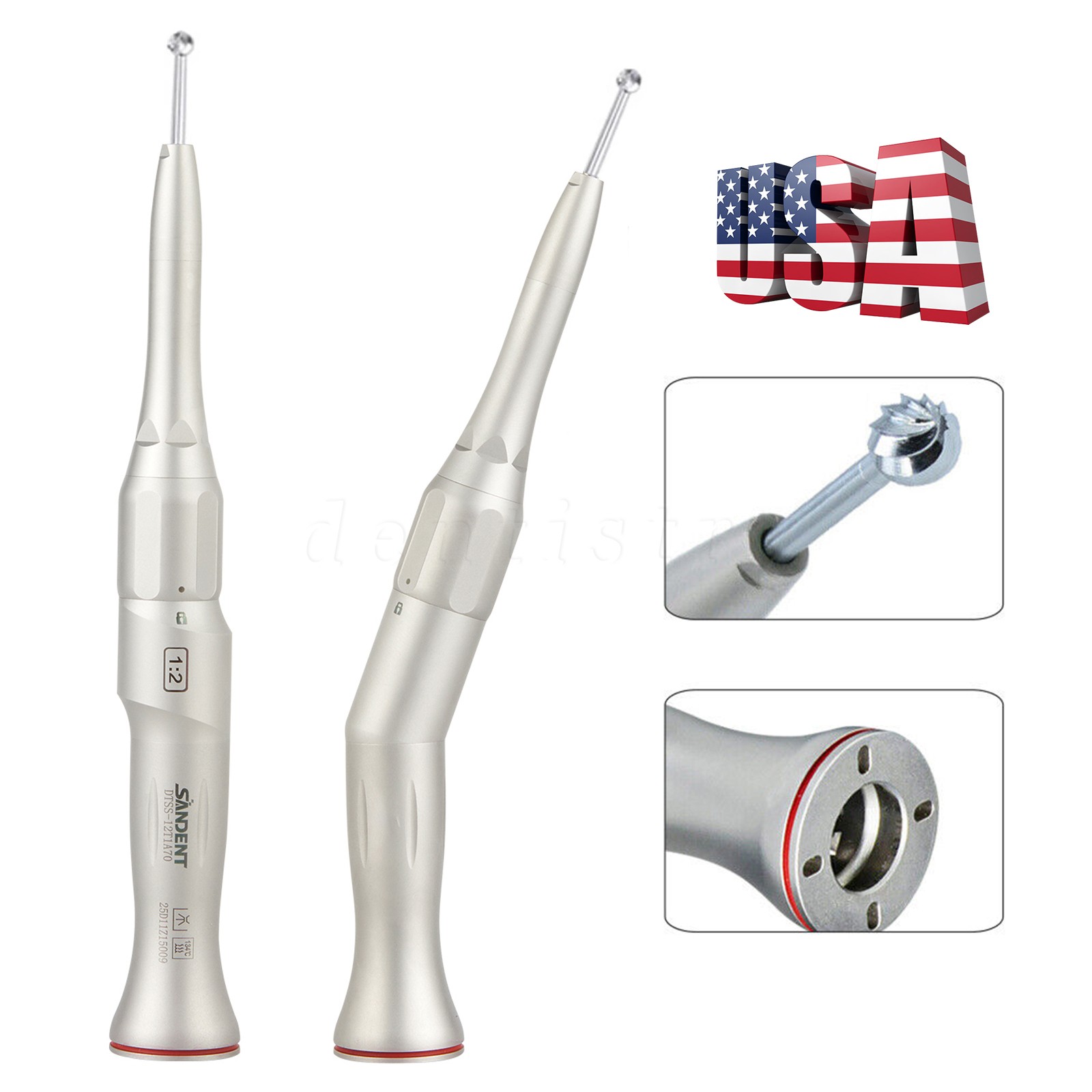 Dental Surgical Handpiece 20° Angle Straight Attachment 1:2 E-type Fit NSK W