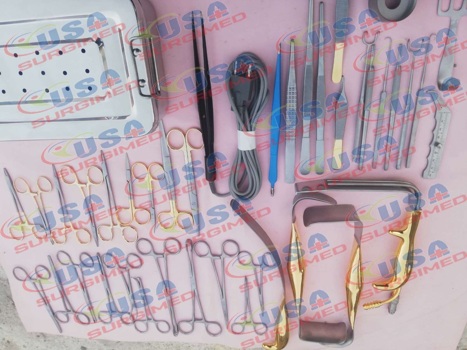 Tebbetts Breast Surgery Instruments Set of 38 PCs, Breast Augmentation Set