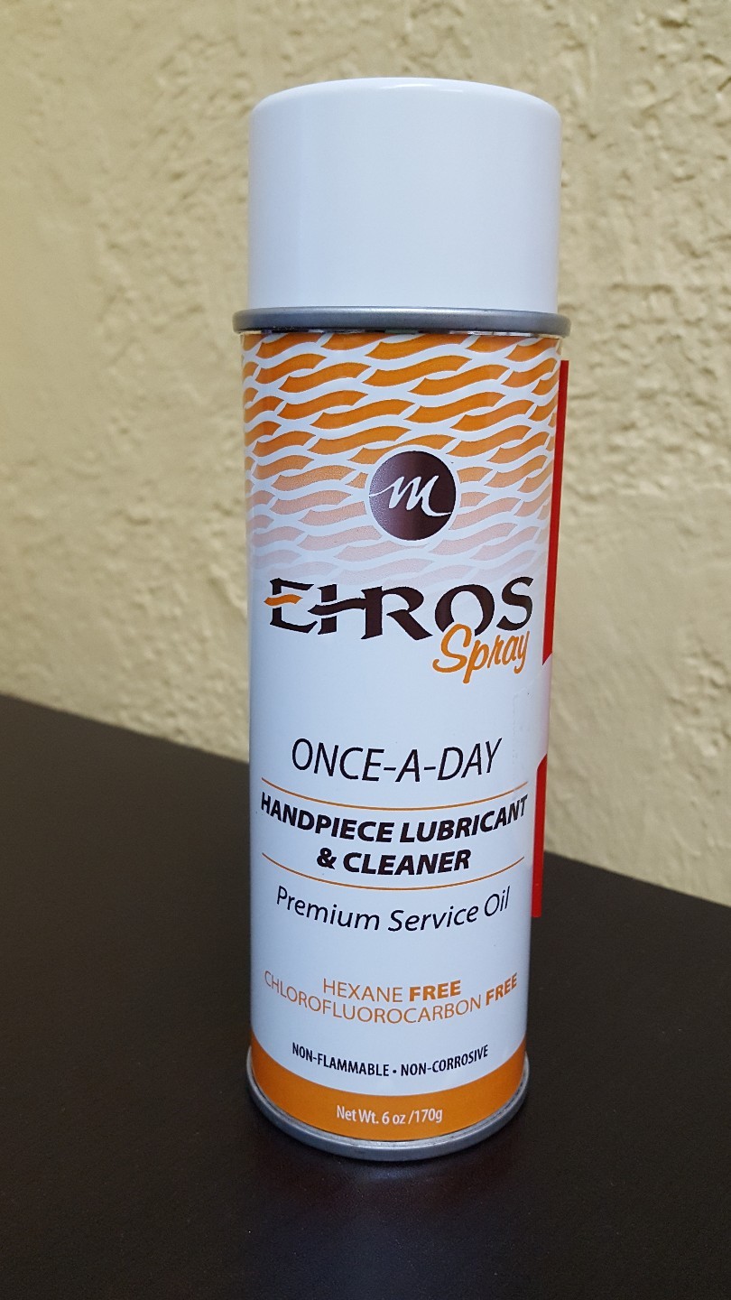 Ehros Dental Once-A-Day Handpiece Lubricant And Cleaner Spray – (6 Oz) #44-00050