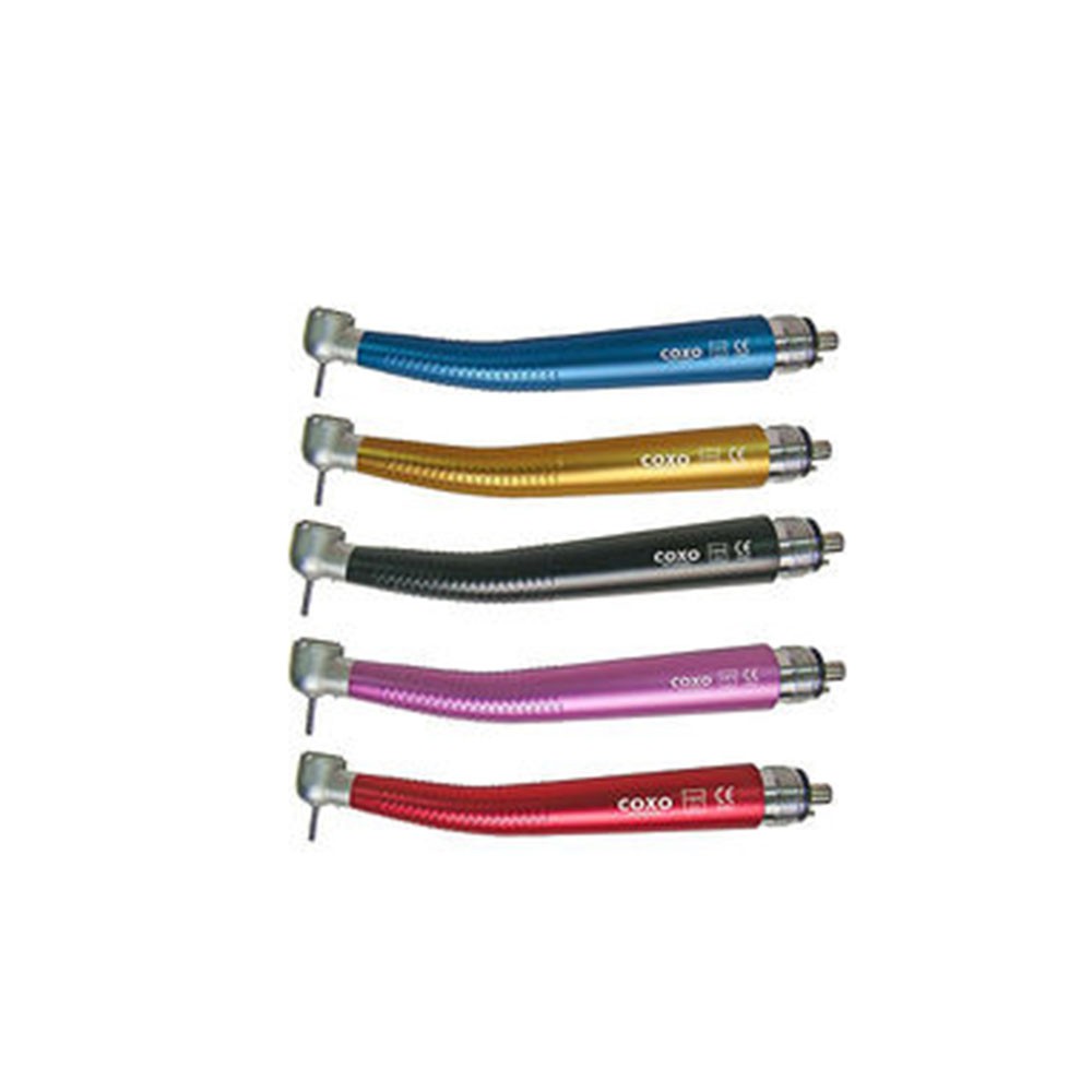 Dental High Speed Torque Push Button Handpiece 4 holes COXO CX207-C-TP 5 Colors