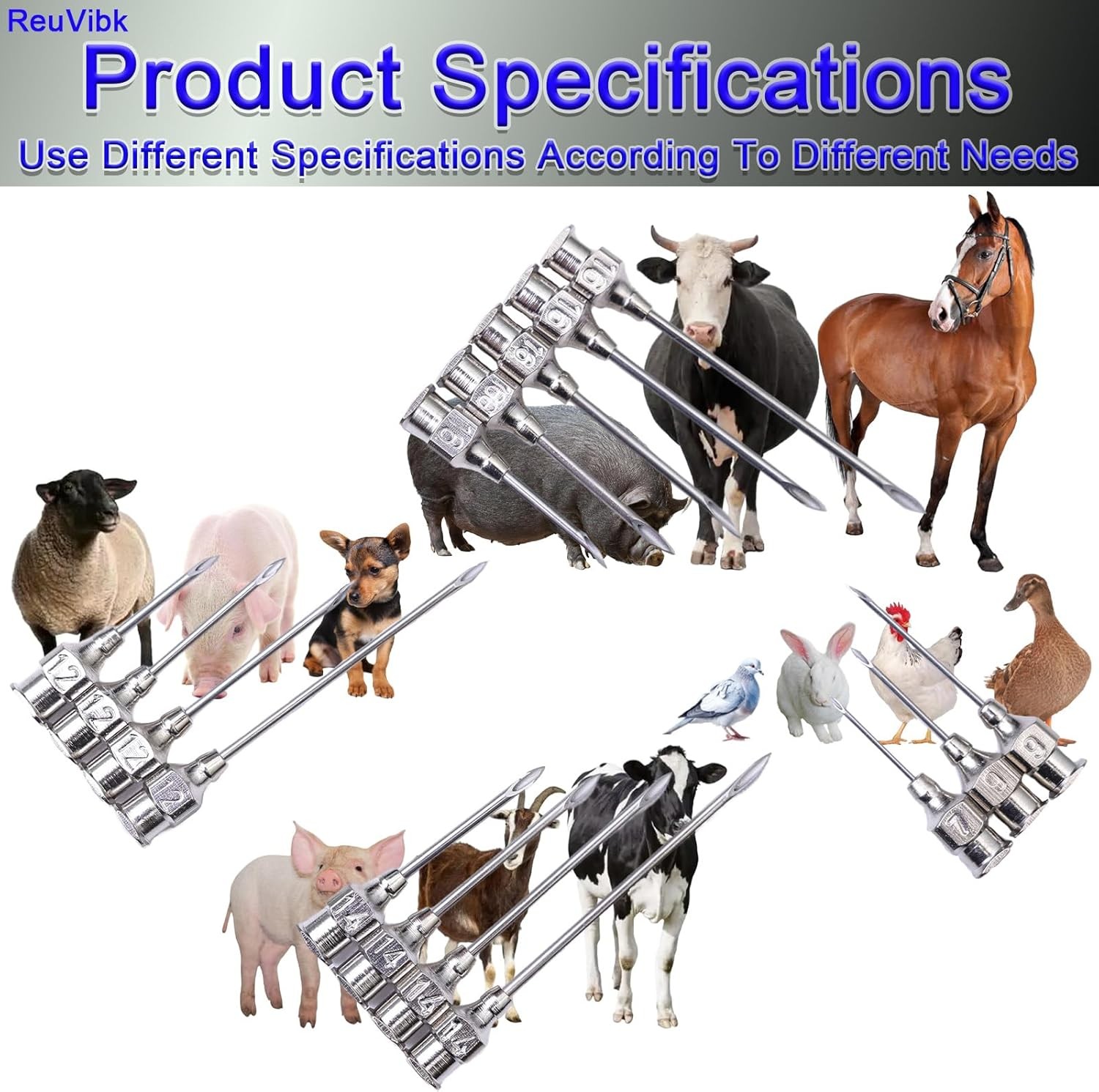 Veterinary Pins Cattle Poultry 10Sticks Suitable for Pigeons Ducks Small Animals