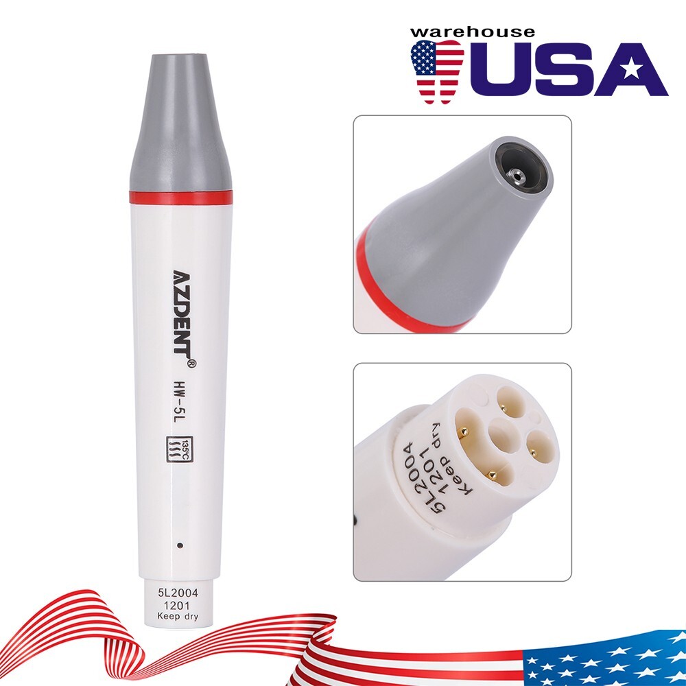 Dental HW-5L LED Ultrasonic Scaler Handpiece Piezo Fit For EMS Woodpecker