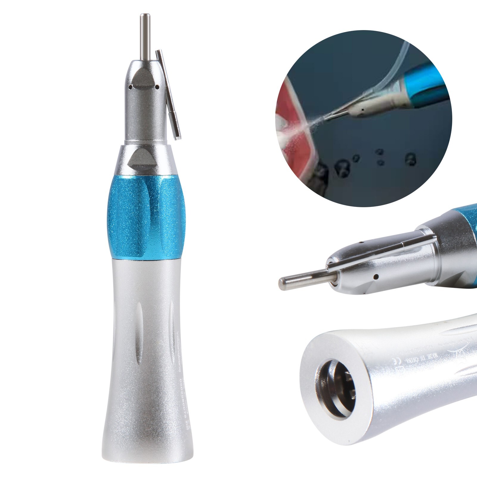 Dental Surgical Straight Handpiece 1:1 Nose Cone External Irrigation Pipe SA