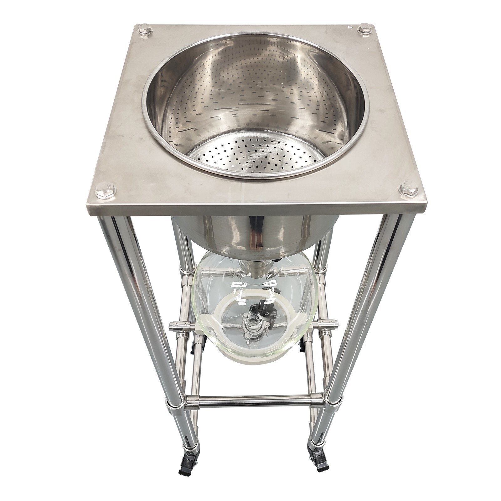 USED Vacuum Filter Lab Buchner Funnel Glass Caliber Negative Pressure Filter