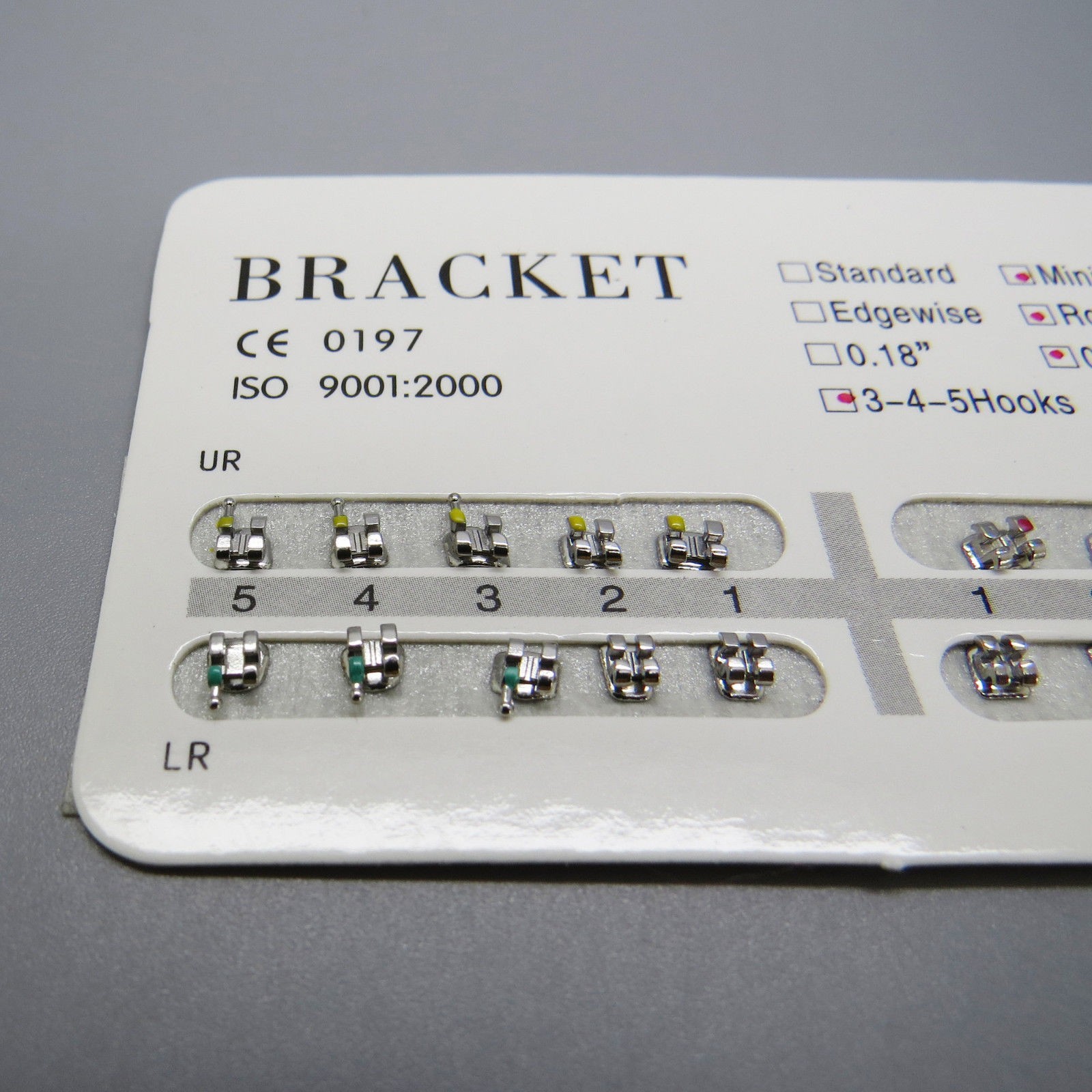 Orthodontic KIT Include Brackets Elastomeric Ligature Ties and 10 bag of Wires