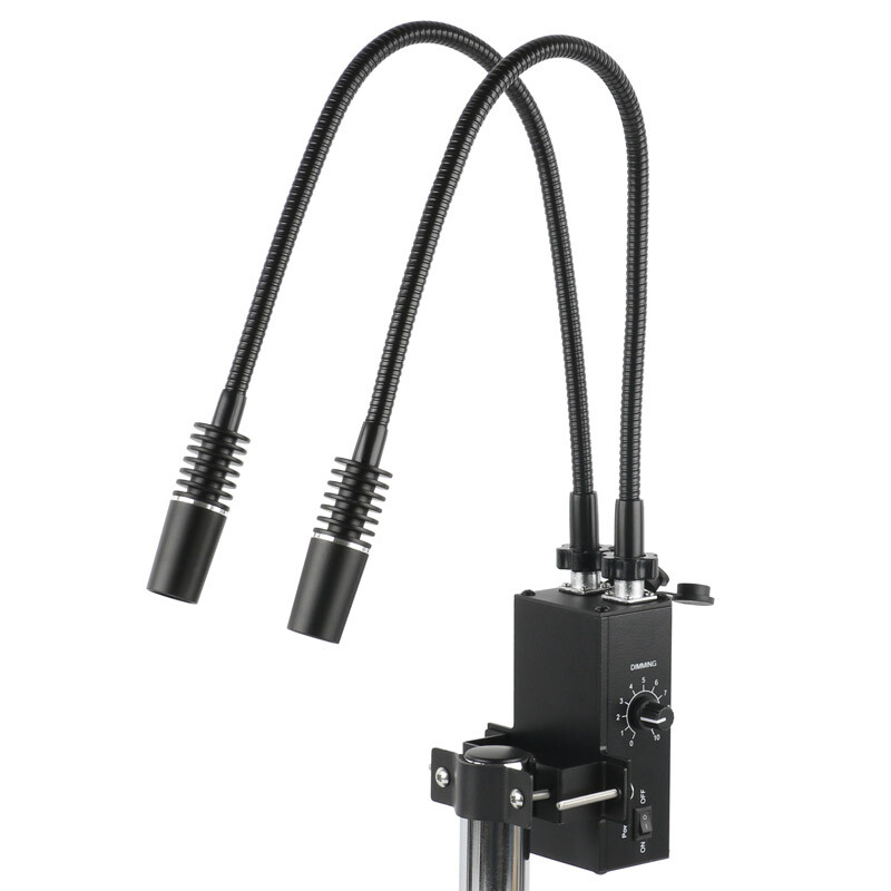 3 in 1 6W 6500K Industry Microscope LED Gooseneck Spot Light Illuminator Lamp